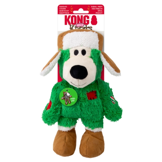 Picture of XMAS HOLIDAY CANINE KONG Wild Knots Bear Assorted - Medium/Large 