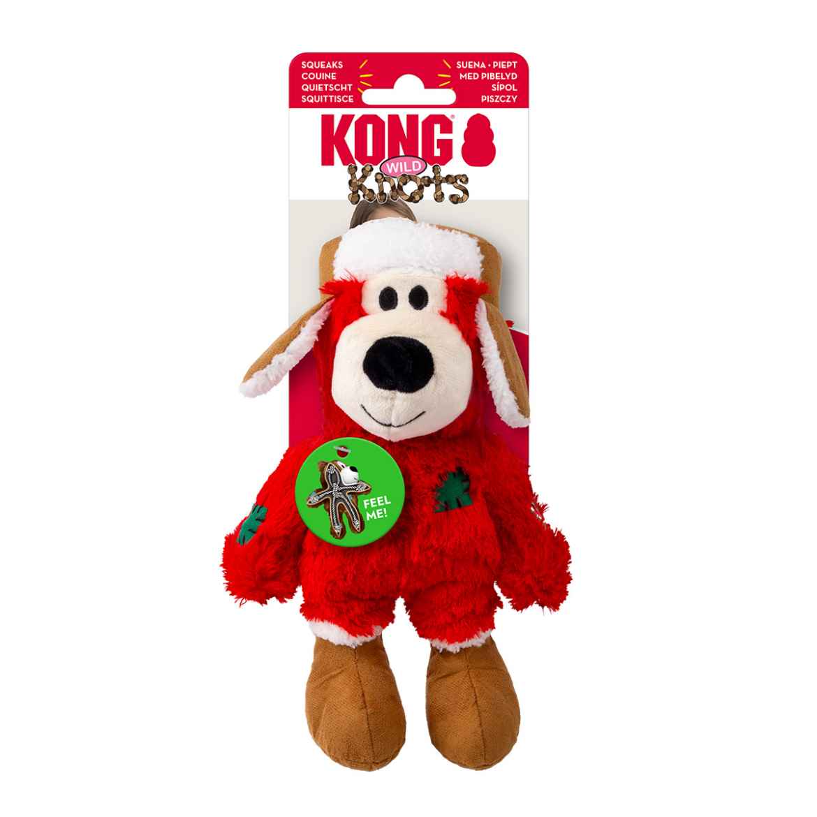 Picture of XMAS HOLIDAY CANINE KONG Wild Knots Bear Assorted - Small/Medium 