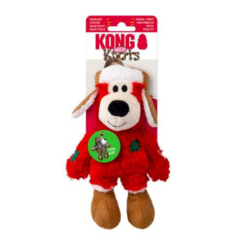 Picture of XMAS HOLIDAY CANINE KONG Wild Knots Bear Assorted - Small/Medium 