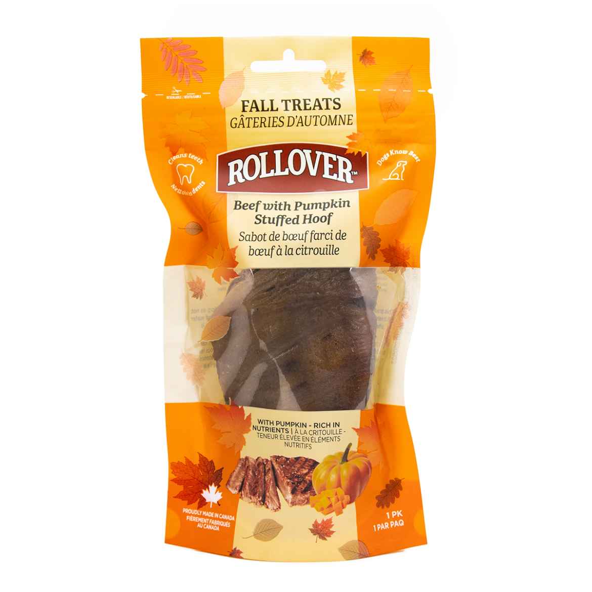 Picture of ROLLOVER BEEF HOOF STUFFED with Beef & Pumpkin - 1/pk