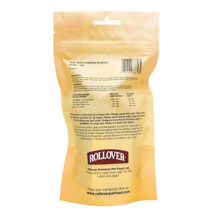 Picture of ROLLOVER BEEF HOOF STUFFED with Beef & Pumpkin - 1/pk