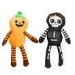 Picture of HALLOWEEN TOY CANINE FS OH MY GOURD PUMPKIN & SKELETON - 2/pk