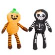 Picture of HALLOWEEN TOY CANINE FS OH MY GOURD PUMPKIN & SKELETON - 2/pk