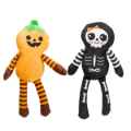 Picture of HALLOWEEN TOY CANINE FS OH MY GOURD PUMPKIN & SKELETON - 2/pk