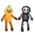 Picture of HALLOWEEN TOY CANINE FS OH MY GOURD PUMPKIN & SKELETON - 2/pk