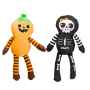 Picture of HALLOWEEN TOY CANINE FS OH MY GOURD PUMPKIN & SKELETON - 2/pk