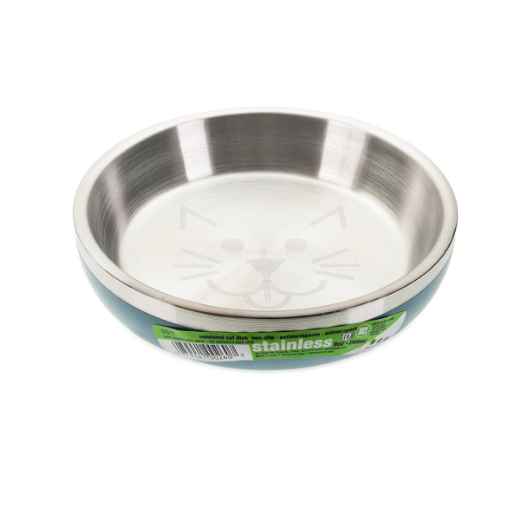 Picture of BOWL CAT VAN NESS Insulated Stainless Steel Non Slip Dish - 8oz