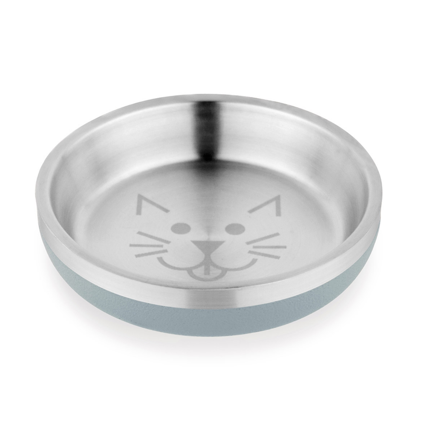 Picture of BOWL CAT VAN NESS Insulated Stainless Steel Non Slip Dish - 8oz