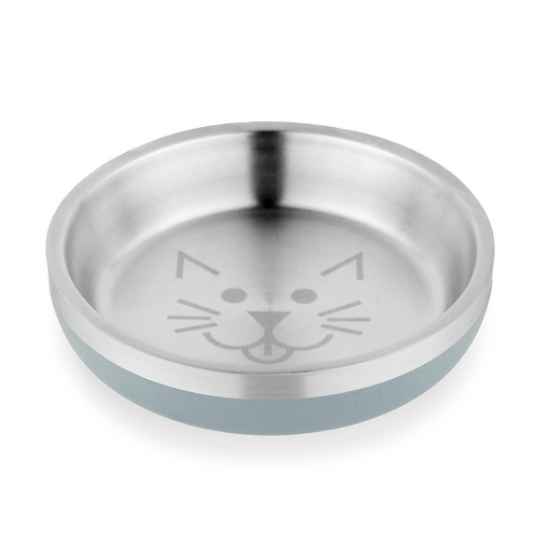 Picture of BOWL CAT VAN NESS Insulated Stainless Steel Non Slip Dish - 8oz