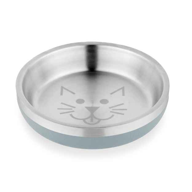 Picture of BOWL CAT VAN NESS Insulated Stainless Steel Non Slip Dish - 8oz