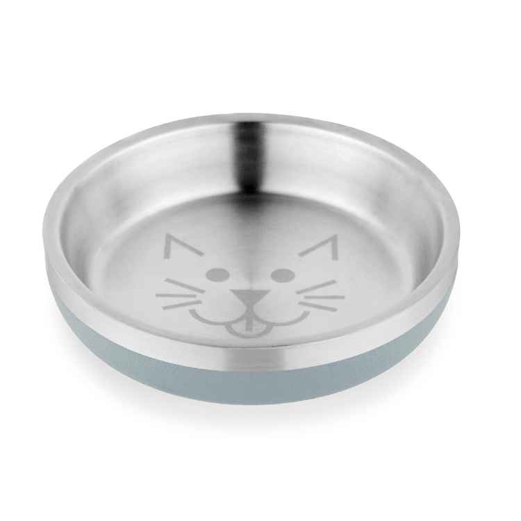 Picture of BOWL CAT VAN NESS Insulated Stainless Steel Non Slip Dish - 8oz