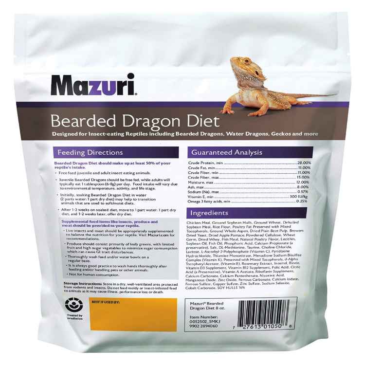 Picture of MAZURI BEARDED DRAGON Diet - 8oz