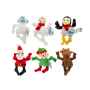 Picture of XMAS HOLIDAY CANINE HUGGLE HOUND WEE HUGGLES SANTA'S WORKSHOP - 6/pk