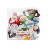 Picture of XMAS HOLIDAY CANINE HUGGLE HOUND WEE HUGGLES SANTA'S WORKSHOP - 6/pk