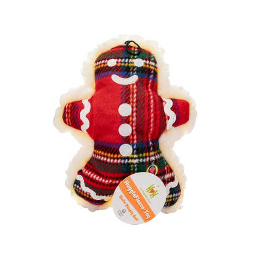 Picture of XMAS HOLIDAY CANINE HUGGLE HOUND TARTAN & HUGGLE FLEECE McBUTTONS JR - 12in