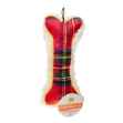 Picture of XMAS HOLIDAY CANINE HUGGLE HOUND TARTAN & HUGGLE FLEECE BONE - 12in