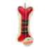 Picture of XMAS HOLIDAY CANINE HUGGLE HOUND TARTAN & HUGGLE FLEECE BONE - 12in