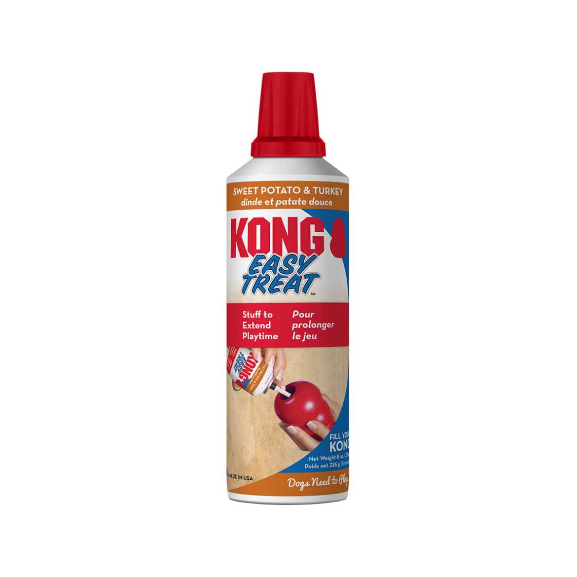 Picture of XMAS HOLIDAY KONG STUFF' N Turkey & Sweet Potato Easy Treat Paste- 8oz / 226g 
