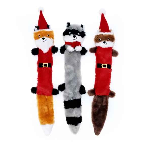 Picture of XMAS HOLIDAY TOY CANINE ZIPPYPAW Skinny Peltz - 3/pk 
