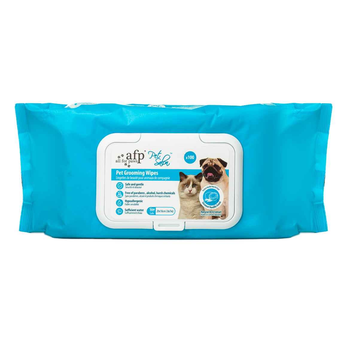 Picture of PET SALON AFP GROOMING WIPES Coconut Vanilla Scent - 100ct