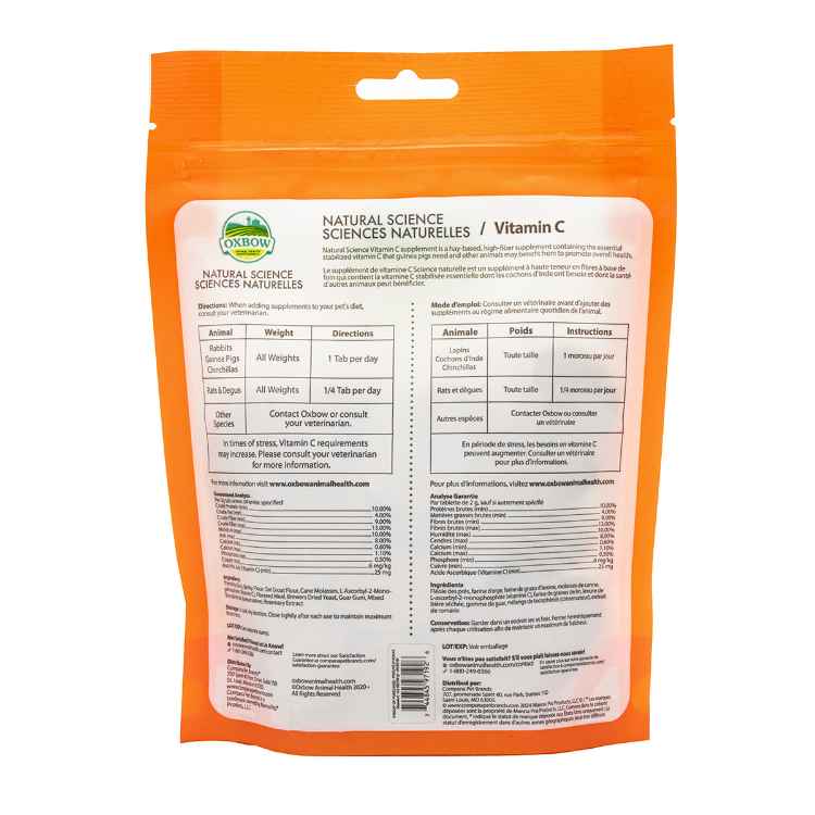 Picture of OXBOW NATURAL SCIENCE VITAMIN C SUPPORT - 120g/4.2oz