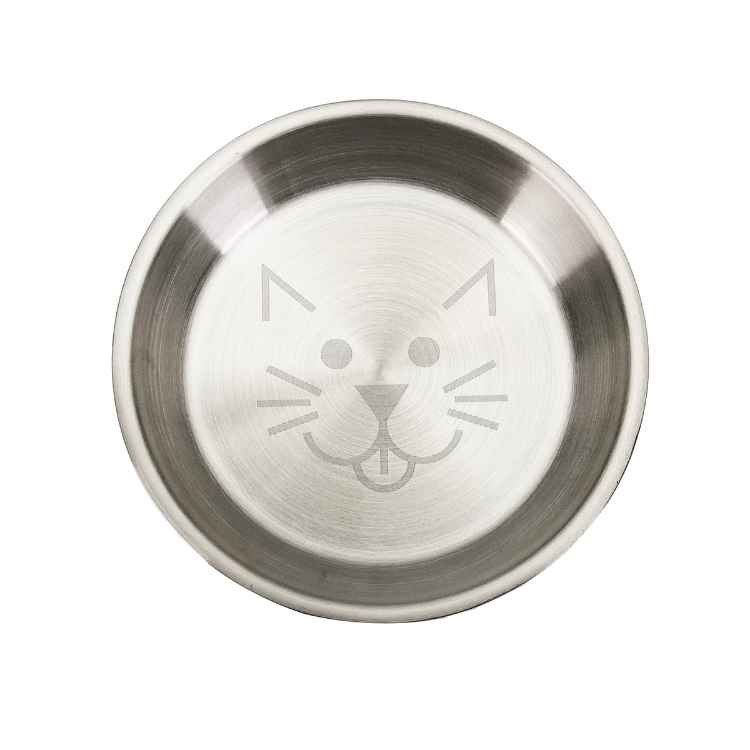 Picture of BOWL CAT VAN NESS Insulated Stainless Steel Non Slip Dish - 8oz