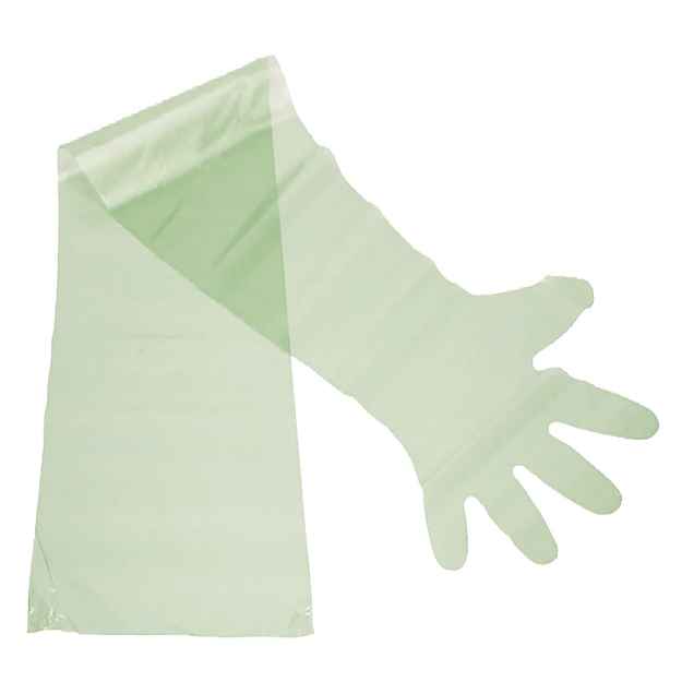 Picture of GLOVES OB SLEEVE TUFF 36in L x 1.1mil GREEN (J1753) - 100/bag