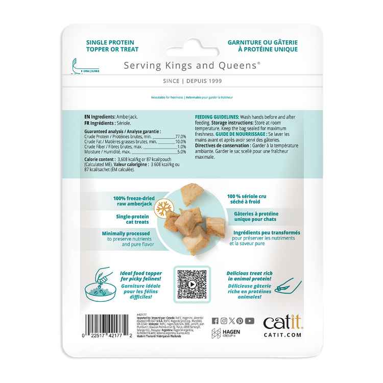 Picture of TREAT FELINE CATIT FREEZE DRIED RAW Ocean Whitefish - 1oz