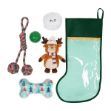 Picture of XMAS HOLIDAY CANINE FS HAPPY PAWLIDAYS STOCKING - 5/pk 