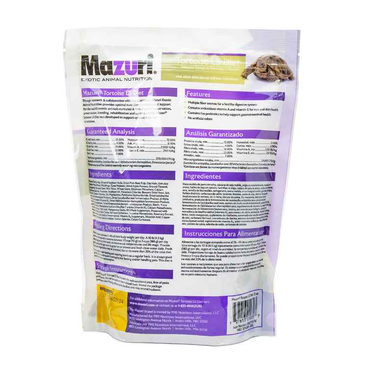 Picture of MAZURI TORTOISE DIET LS - 12oz