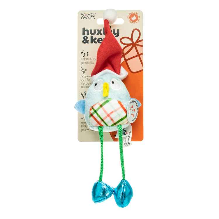 Picture of XMAS FELINE Holiday Cheerful Bird Chirpy 