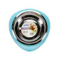 Picture of BOWL PAWISE STAINLESS STEEL W/ PLASTIC STAND Blue - 1750mL