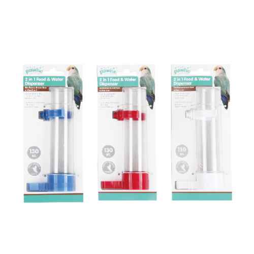 Picture of PAWISE BIRD FOUNTAIN AND FEEDER - 50mL