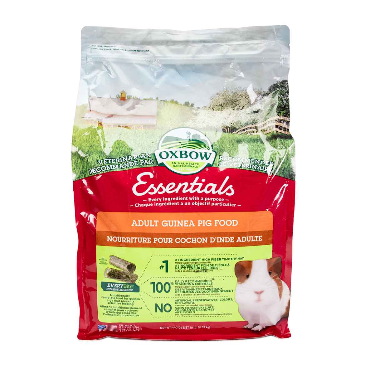 Picture of OXBOW ESSENTIALS ADULT GUINEA PIG FOOD - 4.53kg/10lbs