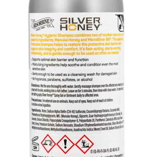 Picture of SHAMPOO ABSORBINE SILVER HONEY HYGIENIC RAPID RELIEF - 473ml