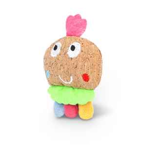 Picture of TOY CAT SILVER PAW ECO CORK and PLUSH CHARACTER