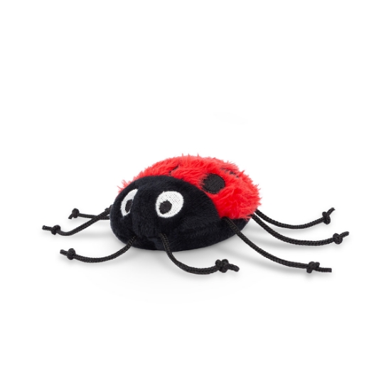 Picture of TOY CAT SILVER PAW ECO PLUSH LADYBUG with CATNIP