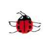 Picture of TOY CAT SILVER PAW ECO PLUSH LADYBUG with CATNIP