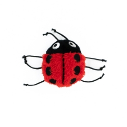 Picture of TOY CAT SILVER PAW ECO PLUSH LADYBUG with CATNIP