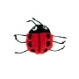 Picture of TOY CAT SILVER PAW ECO PLUSH LADYBUG with CATNIP