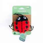Picture of TOY CAT SILVER PAW ECO PLUSH LADYBUG with CATNIP