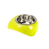 Picture of BOWL PAWISE STAINLESS STEEL W/ PLASTIC STAND Yellow - 750mL