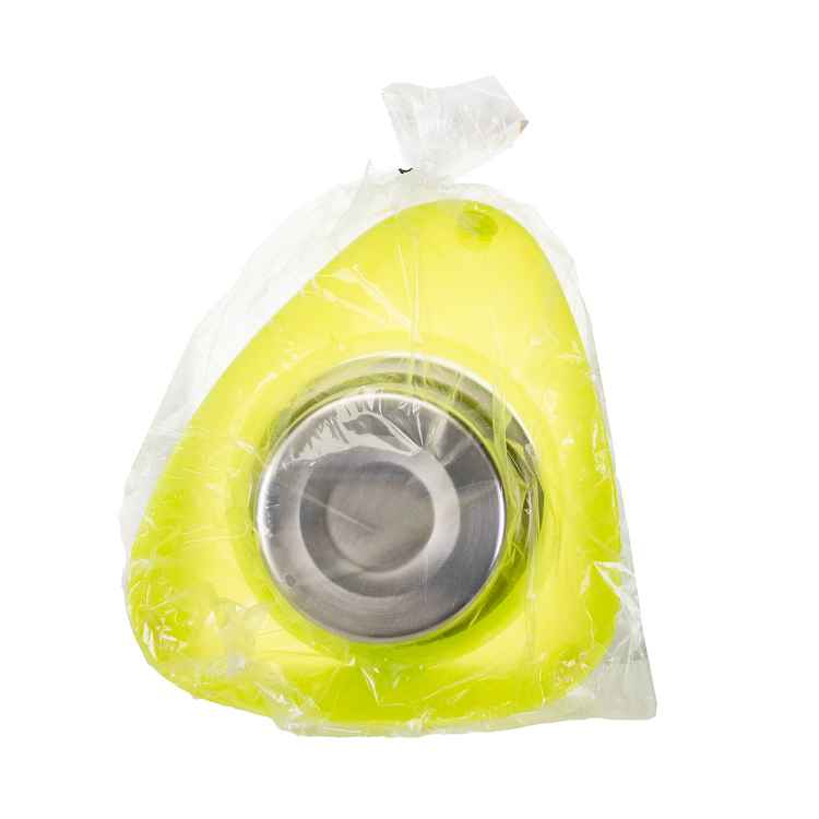 Picture of BOWL PAWISE STAINLESS STEEL W/ PLASTIC STAND Yellow - 750mL