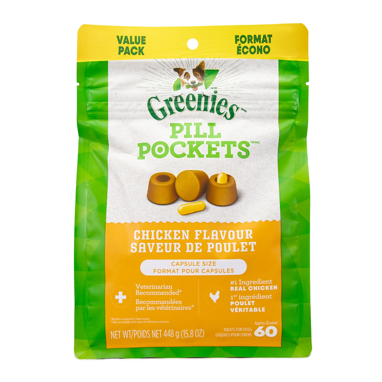 Picture of PILL POCKETS Dog Capsules Chicken Flavor - 15.8oz/448g