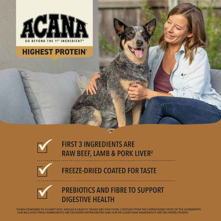 Picture of CANINE ACANA Highest Protein Ranchlands Recipe - 6kg/13.2lb
