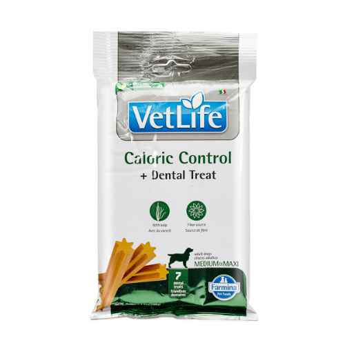 Picture of TREAT CANINE VETLIFE Caloric Control + Dental Med/Maxi - 100g(short dated)