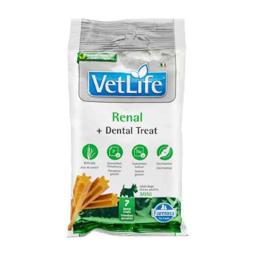 Picture of TREAT CANINE VETLIFE Renal + Dental Mini - 60g(short dated)(so)