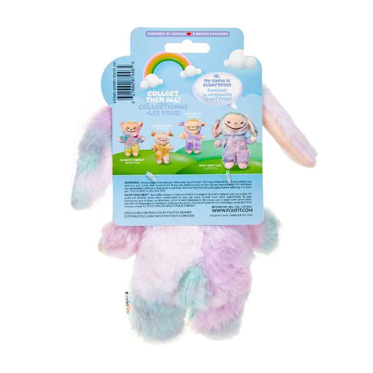 Picture of TOY DOG LAFOUFOU Merry Berry Swirl FloppyFou - 8in