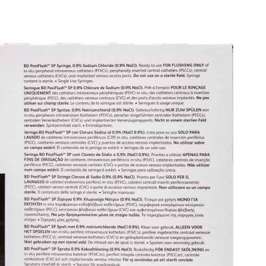 Picture of POSIFLUSH BD PREFILLED SYRING w/ SALINE 3ml - 30s