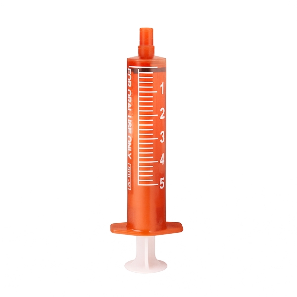 Picture of SOL-M ORAL DISPENSING SYRINGE AMBER w/ CAP 5ml - 100s
